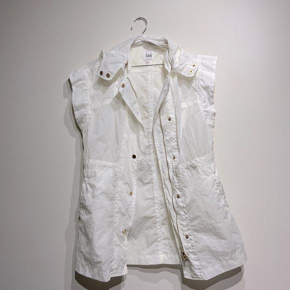 Luii S. sleeveless shell bomber jacket vest gilet Lightweight Vest Waterproof - Picture 6 of 11